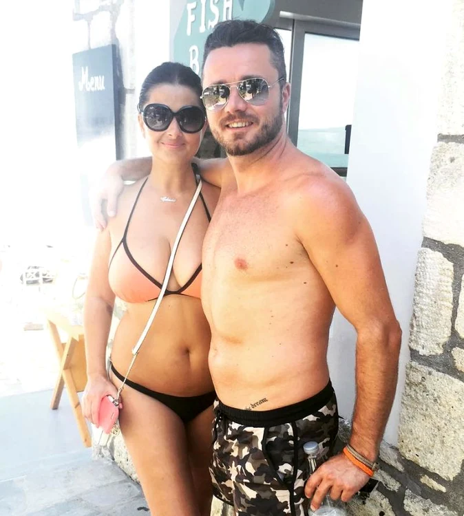 Gabriela Cristea şi soţul ei, Tavi Clonda