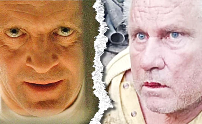 
    Anthony Hopkins, în rolul Hannibal Lecter, cu privirea rece, de un albastru metalic. Privirea lui Gheorghe Dincă, asasinul din Caracal, i-a îngrozit pe români  