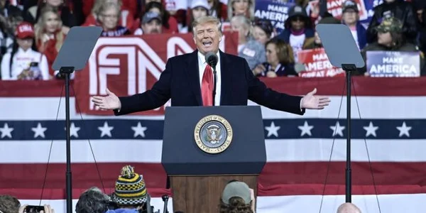 Donald Trump in primul miting electoral dupa pierderea alegerilor FOTO EPA-EFE
