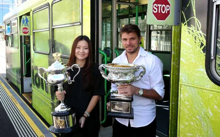 Na Li şi Stan Wawrinka au câştigat anul trecut turneele de simplu de la Australian Open FOTO Guliver Getty Images