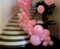 Staircase Decked Out Pink Balloons Too png jpeg