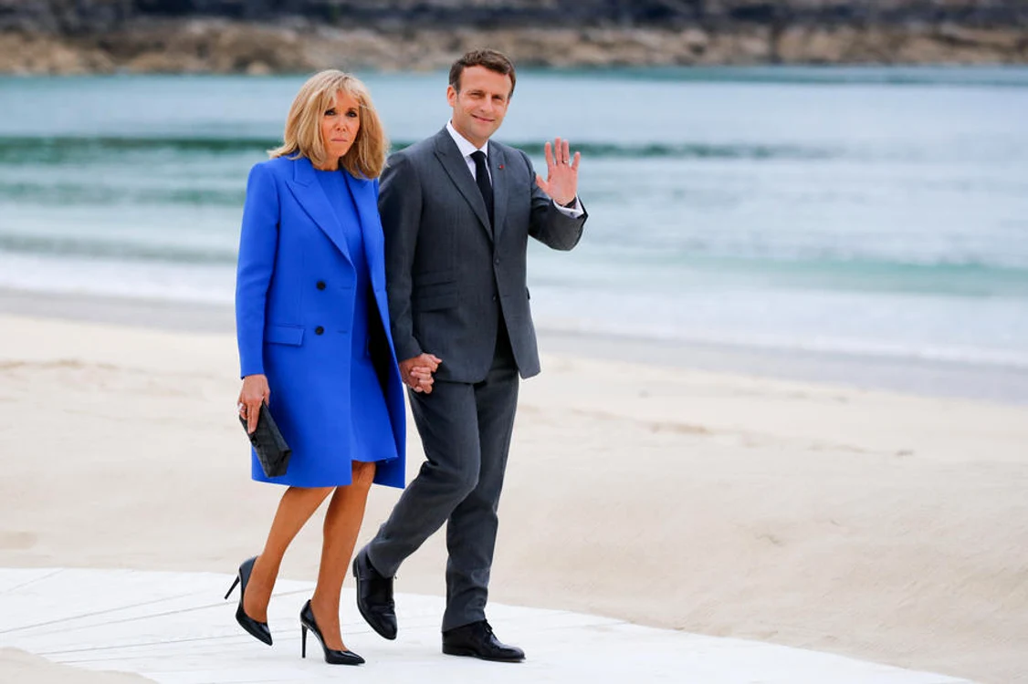 Brigitte Macron la summitul G7 în 2021