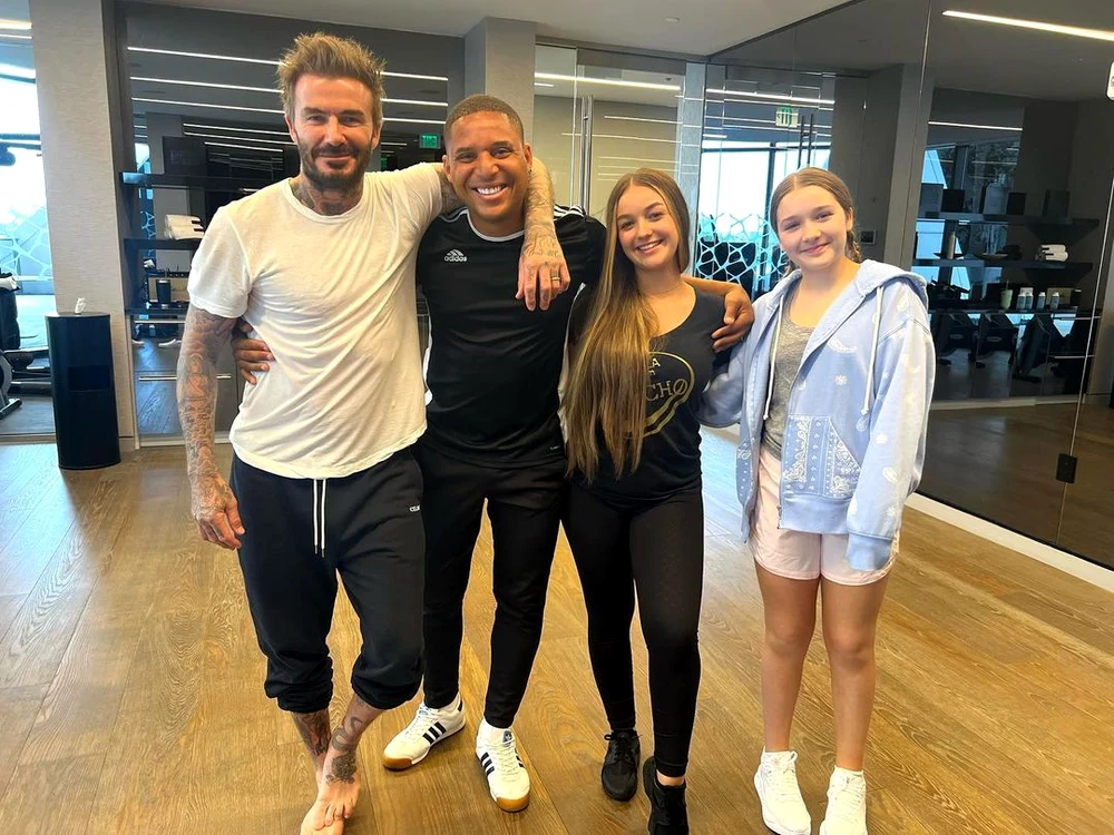 David și Harper Beckham iau ore de dans (2) jpg