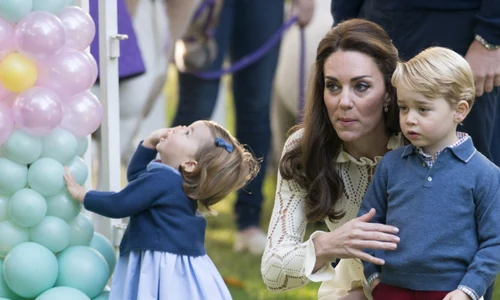 Kate Middleton cu Prințul George și Charlotte  foto   Profimedia jpg