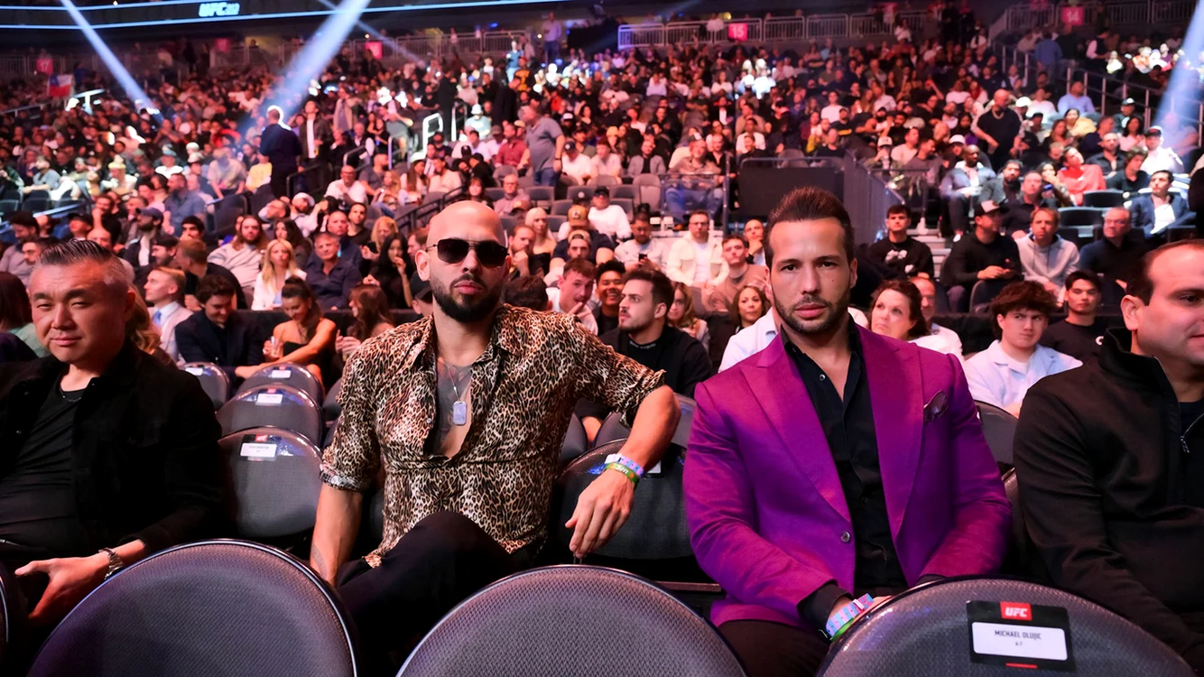 8 martie. Fraţii Tate, la gala UFC din las Vegas. Fotografii: Profimedia