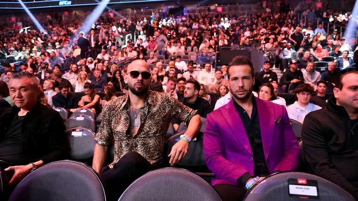 8 martie. Fraţii Tate, la gala UFC din las Vegas. Fotografii: Profimedia