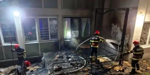 incendiu colegiu Suceava, captura video