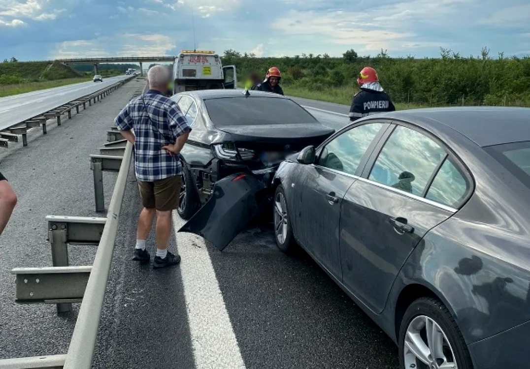 Accident pe A1                                                                                 FOTO: ISU Giurgiu