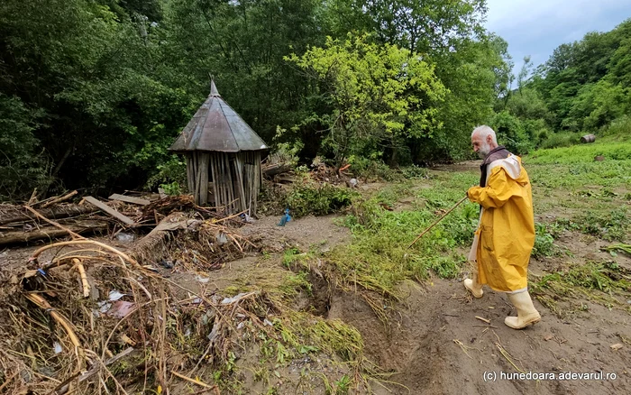 Mai multe grădini din Vălari au fost distruse. Foto: Daniel Guță. ADEVĂRUL
