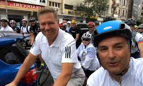 Klaus Iohannis bicicleta Pedalam pentru Romania jpeg