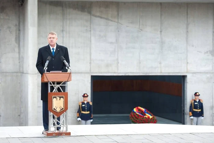 Klaus Iohannis, preşedintele României, a susţinut un discurs la comemorarea Zilei Holocaustului