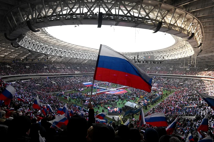 La Moscova Kremlinul a sărbătorit cu un concert un an de la invazia Ucrainei FOTO Profimedia