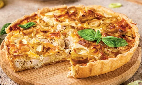 quiche cu pui si praz jpg