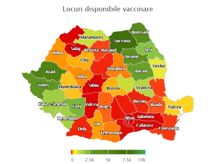 Locuri disponibile vaccinare