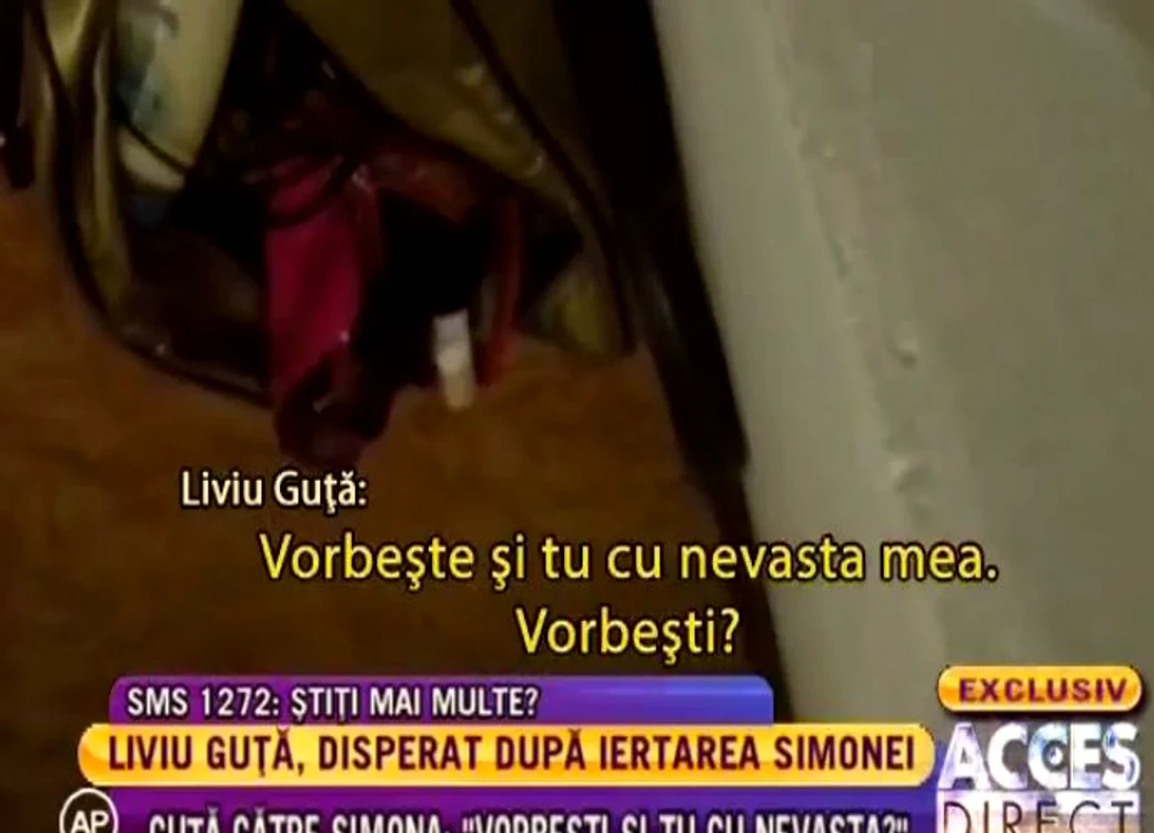 Guţă a încercat să o convingă pe Traşcă "să-l scoată" în faţa soţiei