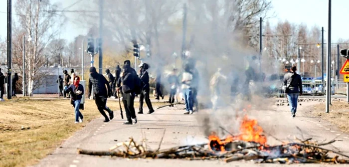 manifestaţii violente în Suedia foto news