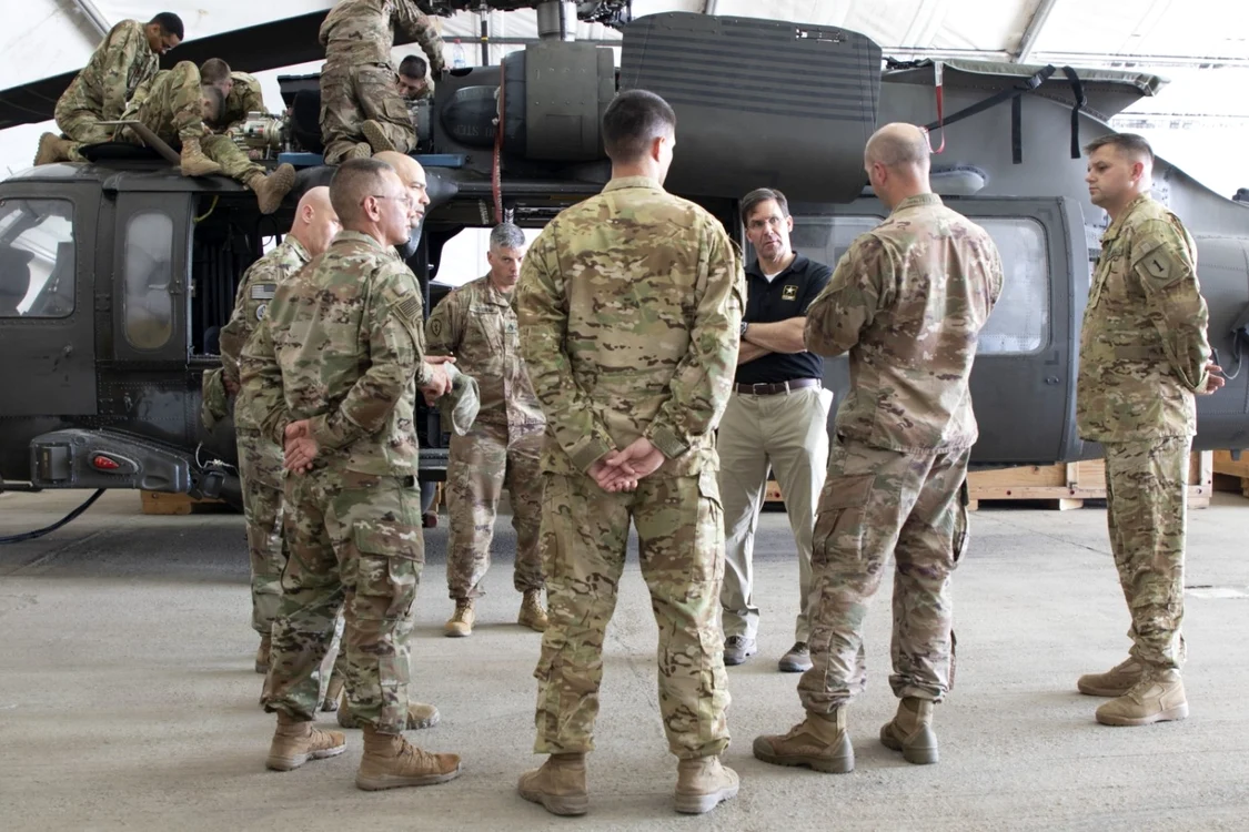 Militari americani în Baza Kogălniceanu FOTO US ARMY Pvt. Michael Ybarra