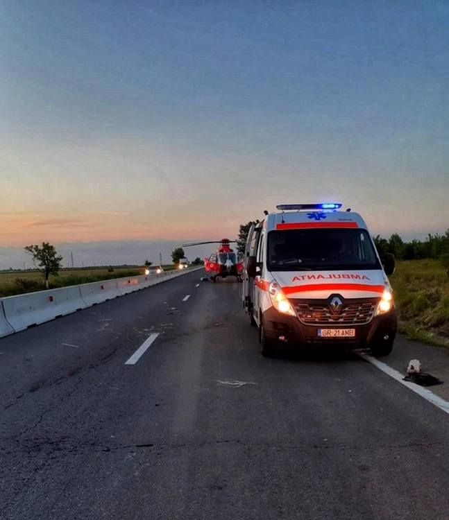 Un accident grav a avut loc în județul GiurgiuFoto: ISU Giurgiu