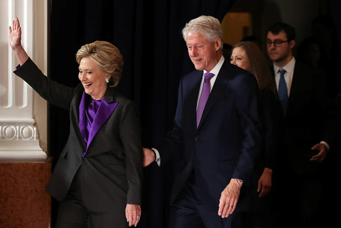 Bill Clinton, alături de soția luiFoto: Getty