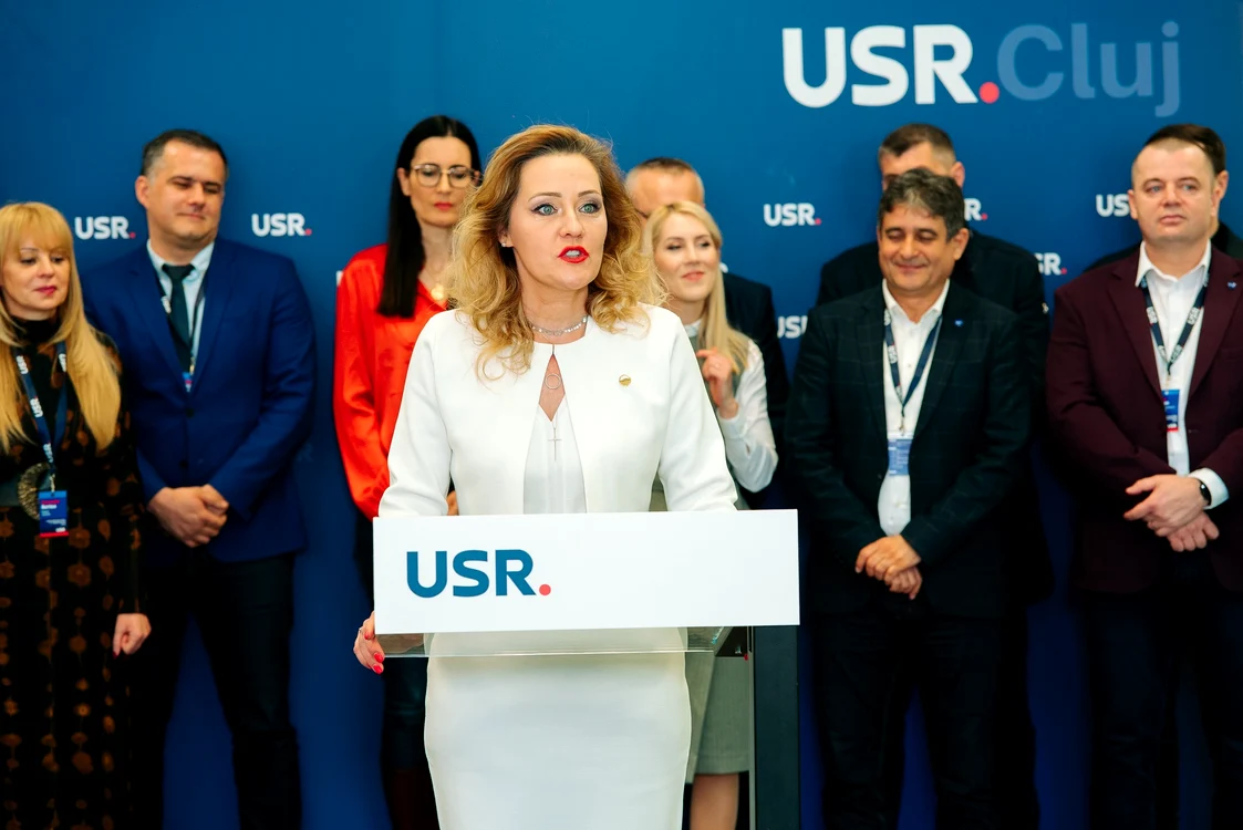 Elena Lasconi, unul dintre cei mai implicați lideri USR FOTO Oana Murariu
