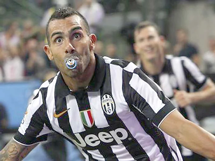 Tevez a făcut primul  gestul cu suzeta