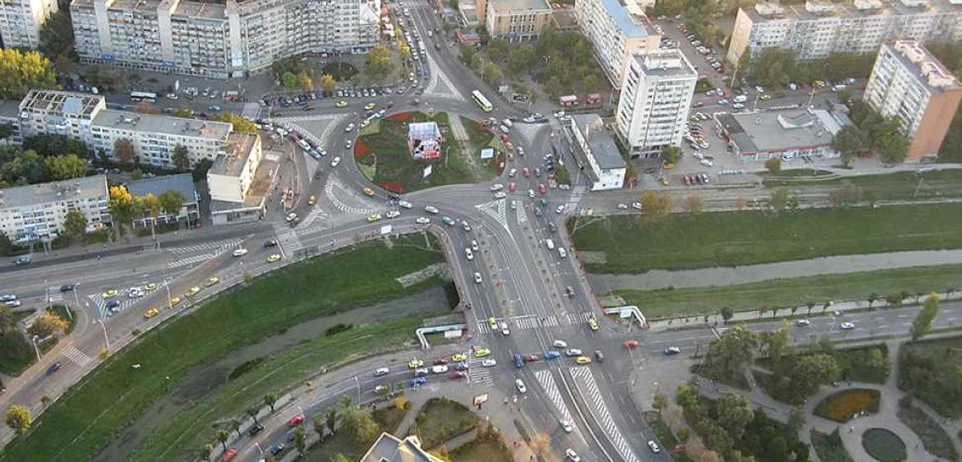 Imagine din aer cu cartierul Podu Roş. Foto: Adevărul