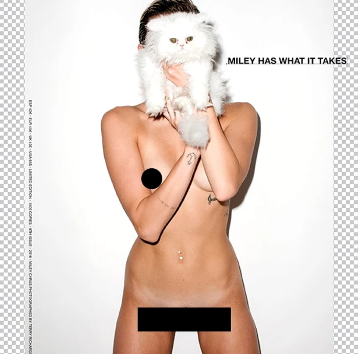 Miley a participat la multe ședințe foto, complet nud, și chiar în ipostaze pornograficefoto: Arhiva personală