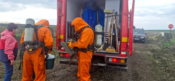 Autoritățile au ajuns la fața locului / foto: ISU Neamț