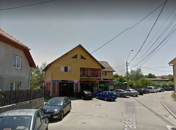 Strada din Aiud unde se află service-ul auto. Foto: Google Maps