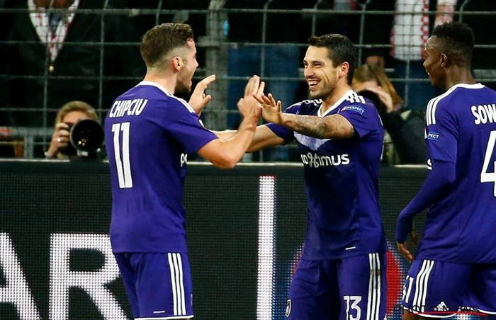 Chipciu şi Stanciu FOTO Facebook Anderlecht