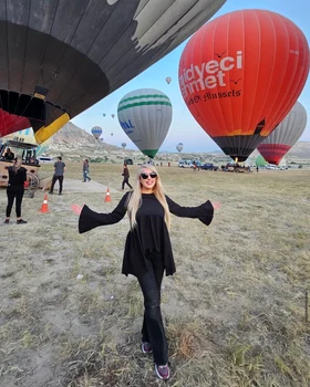 Ornela Pasăre, senzații tari cu balonul cu aer cald în Cappadocia foto: arhiva personală