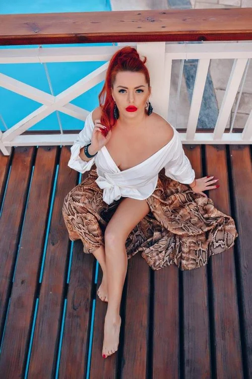 Irina a fost și roșcată. Foto: arhivă personală