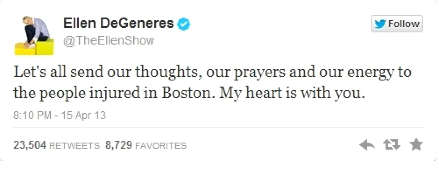 Ellen DeGenerese Twitter