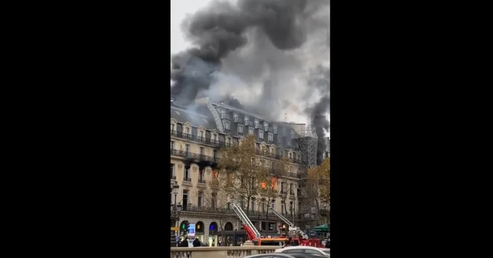 Incendiu în apropierea Operei din Paris