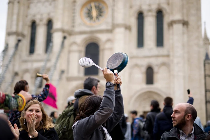 Oamenii au protestat fata de reforma pensiilor FOTO Profimedia