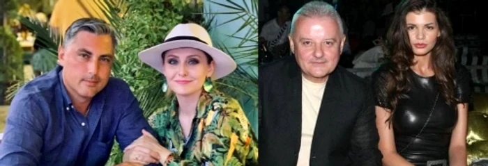 Alexandru Ciucu și Irinel Columbeanu, alături de fostele lor soții / foto: Pinterest
