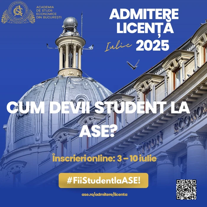 Admitere ASE vara 2025 Facebook Format jpg