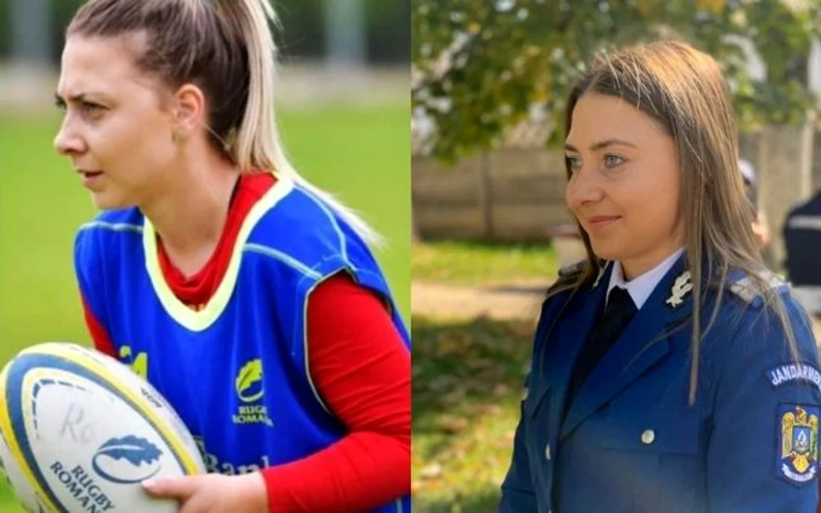 JAndarmerița Georgiana Vizitiu practică rugby în timpul liberFoto: adevarul.ro