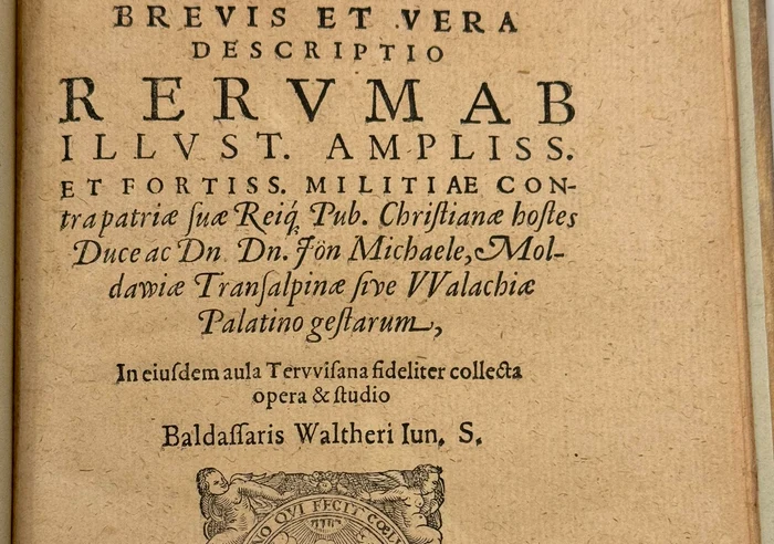 „Brevis et Vera Descriptio Rervm”, scrisă de Balthasar Walther în 1599