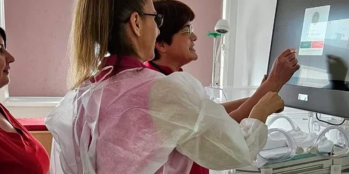 Secția de terapie intensivă neonatală din Târgoviște, inclusă în rețeaua națională de telemedicină. FOTO Spital