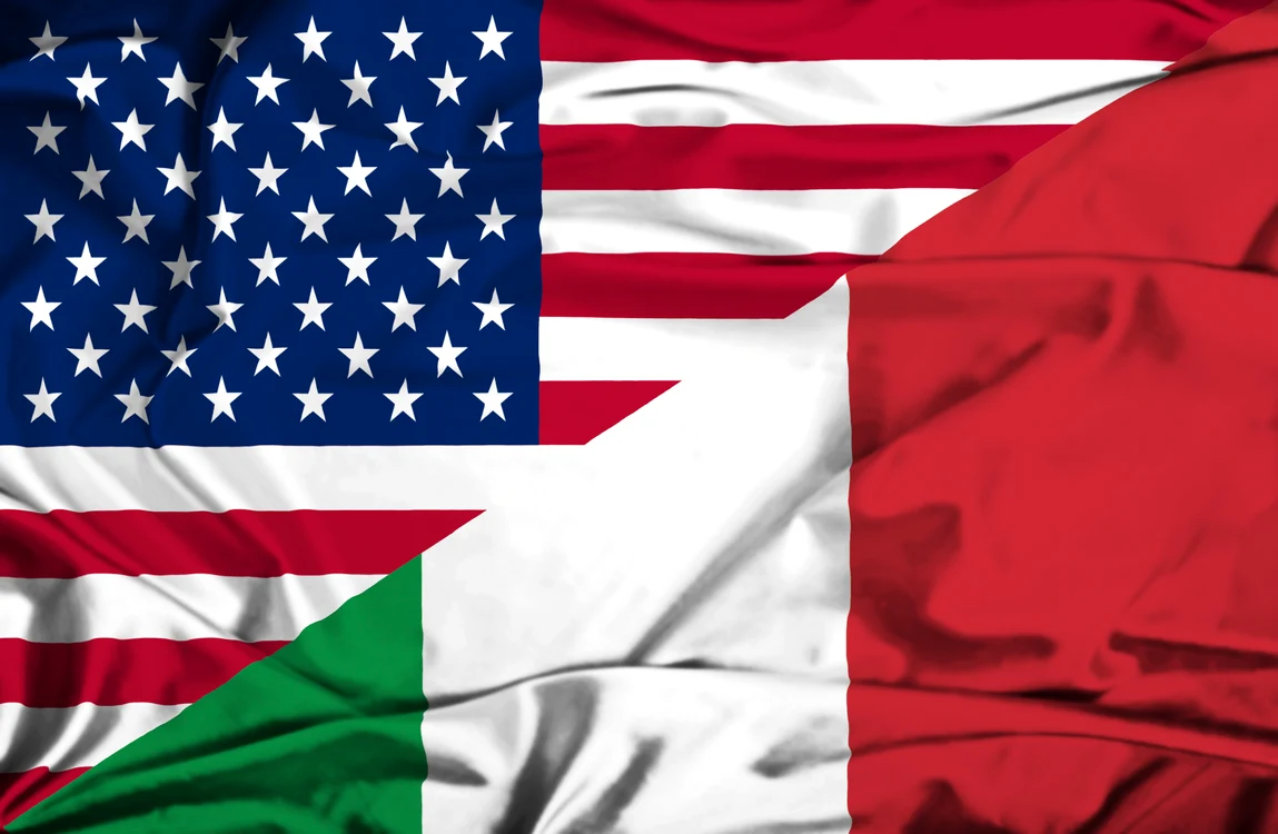 Steag-uri SUA și Italia FOTO: Shutterstock