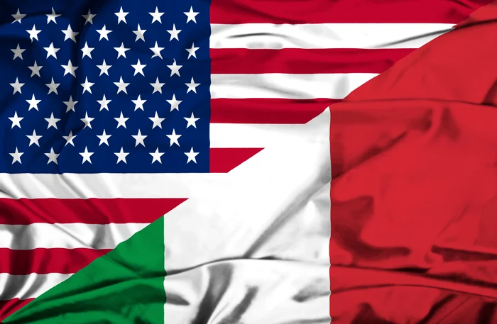Steag-uri SUA și Italia FOTO: Shutterstock