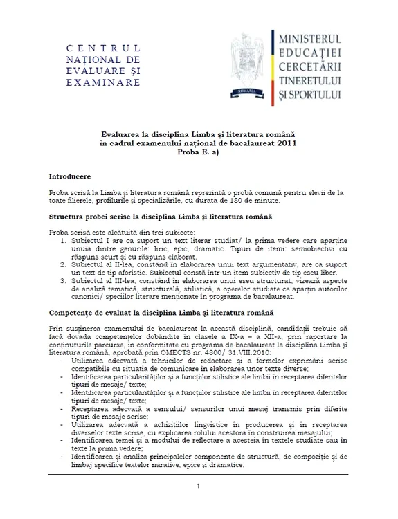 Aproximativ 25.000 de liceeni bucureșteni susțin prima probă scrisă la bacalaureat