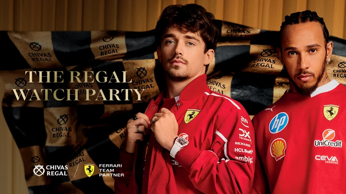 Vizual Chivas Regal x Scuderia Ferrari Comunicat advert png