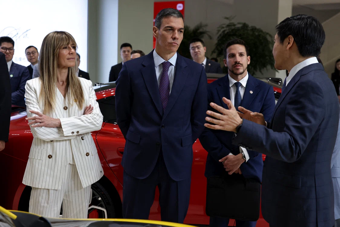 Begona Gomez și Pedro Sanchez FOTO AFP