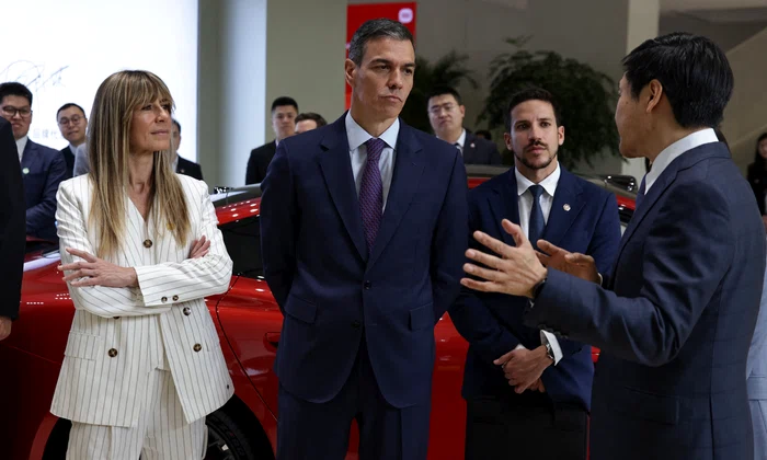 Begona Gomez și Pedro Sanchez FOTO AFP