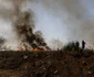 Incendiu de vegetatie langa localitatea Magurele din Ilfov Foto Inquam Photos/George Calin