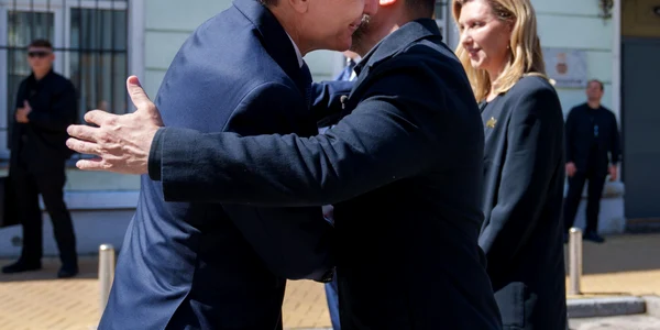 Nicusor Dan Volodimir Zelenski vizita Kiev FOTO X / Nicusor Dan