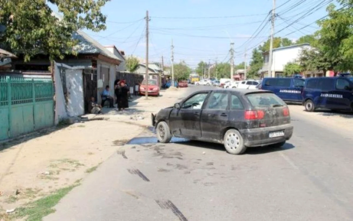 Maşina folosită pentru accidentarea gravă a tânărului de 30 de ani FOTO obiectivbr.ro