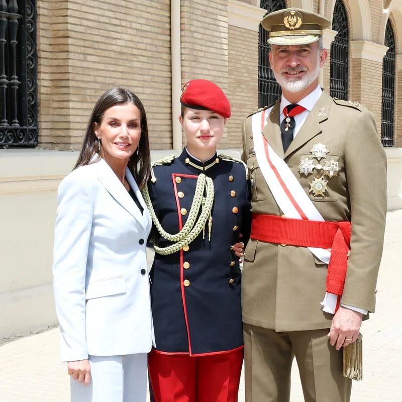 Regina Letizia, Regele Felipe și Prințesa Leonor. FOTO: Casa Majestății Sale Regele Felipe